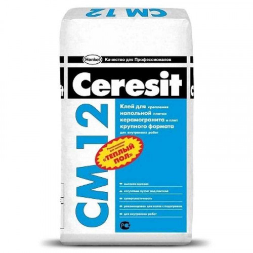 Клей для напольной плитки Ceresit CM-12, 25кг